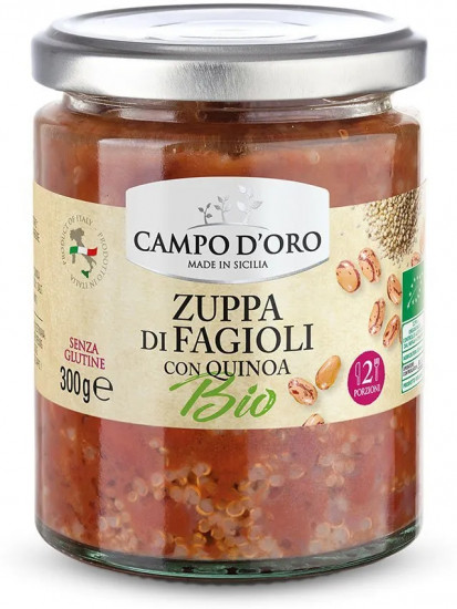 Органический бобовый суп с киноа