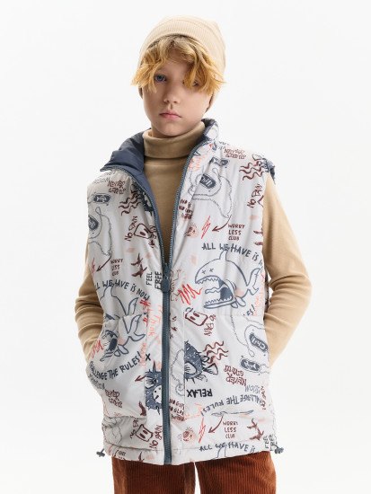 Жилет для мальчиков двусторонний