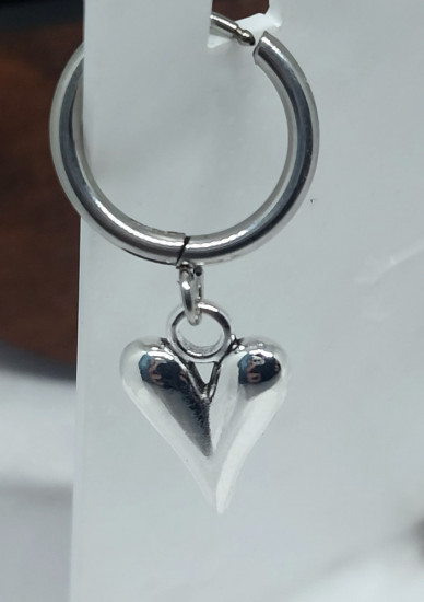 Женские серьги конго с посеребрением