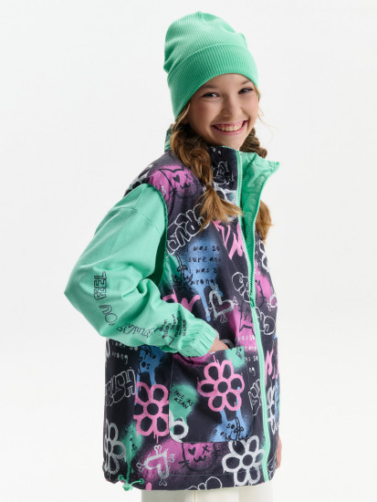 Жилет для девочек двусторонний