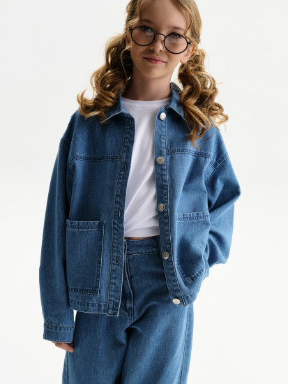 Рубашка джинсовая для девочек