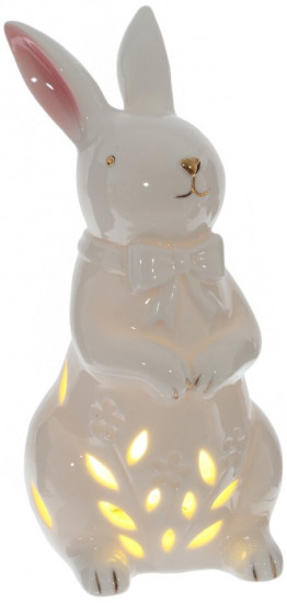 Фигурка декоративная с подсветкой «Заяц» 