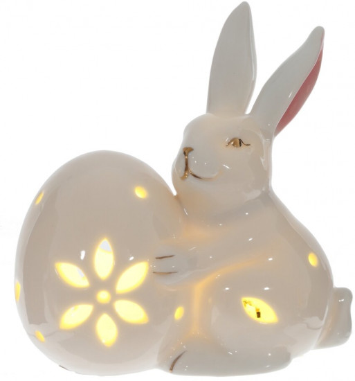 Фигурка декоративная с подсветкой «Заяц» 
