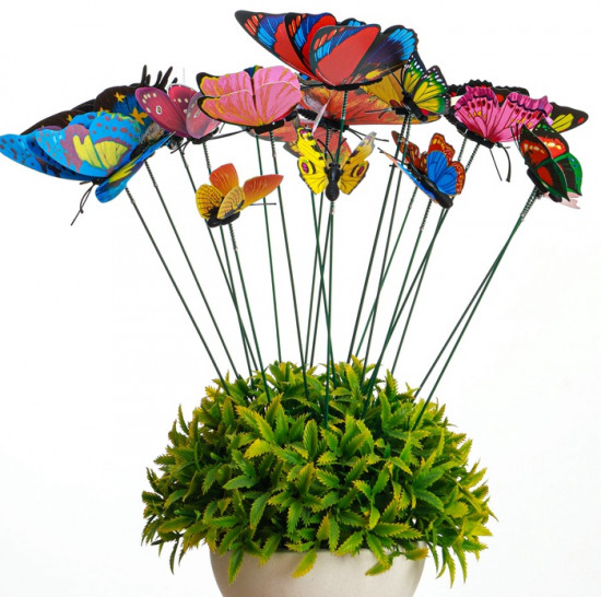 Набор штекеров садовых «Бабочки»