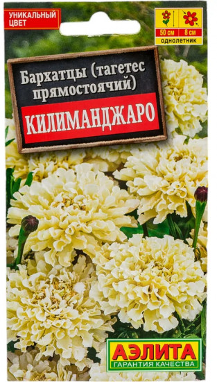 Бархатцы «Килиманджаро прямостоячие»