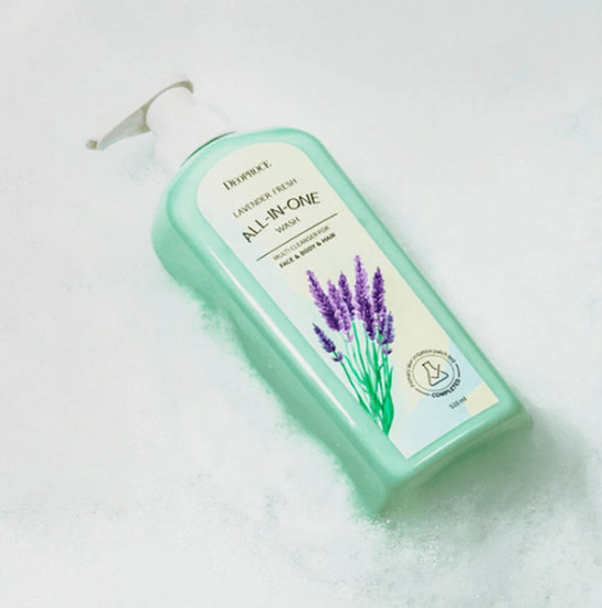 Парфюмированный гель для душа и волос с экстрактом лаванды «Lavender Fresh All-In-One Wash»
