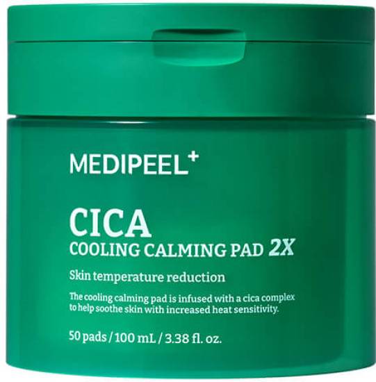 Успокаивающие охлаждающие пэды для лица «Cica Cooling Calming Pad 2X»