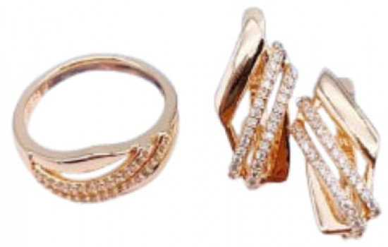 Комплект украшений для женщин c кристаллом