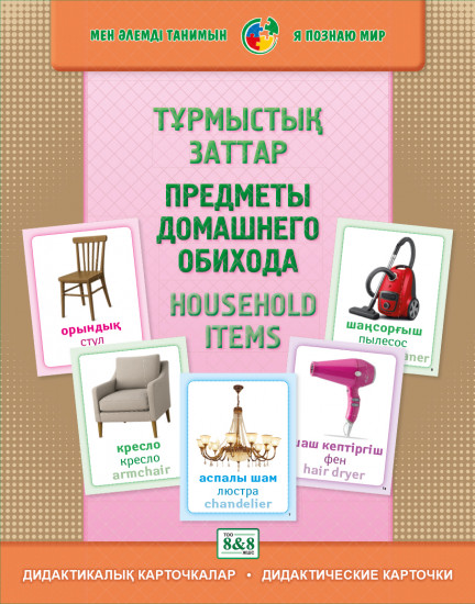 Дидактикалық карточкалар «Тұрмыстық заттар»