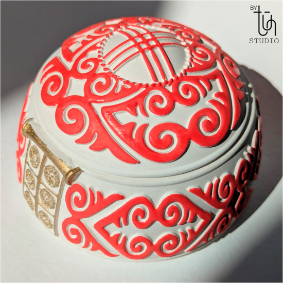 Ароматическая свеча «Юрта: праздничный рубин»