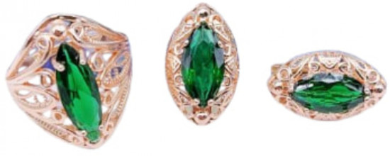 Комплект украшений с фианитом