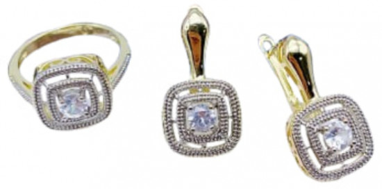 Комплект украшений c фианитом