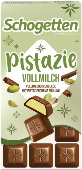 Шоколад молочный с начинкой из фисташек «Pistazie Vollmilch»