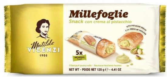 Трубочки слоеные с начинкой из фисташки «Millefoglie»