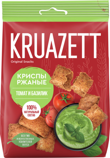 Криспы с томатом и базиликом
