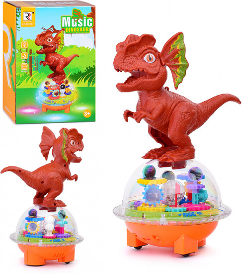Игрушка интерактивная «Летающая тарелка с динозавриком»