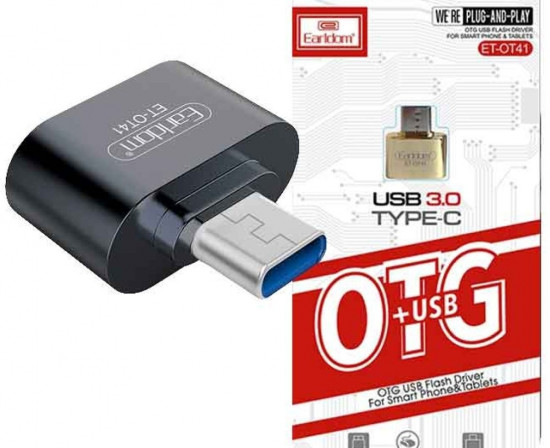 Переходник ET-OT41 OTG USB (F) на Type-C (M)