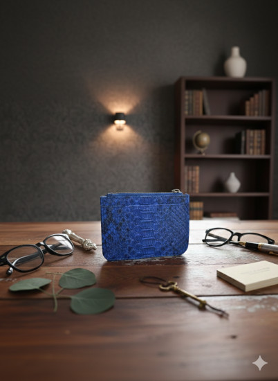 Кошелек из натуральной кожи питона