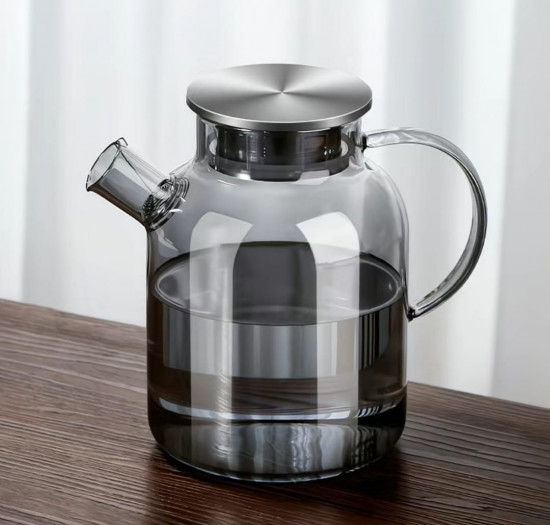Заварочный чайник из стекла с крышкой