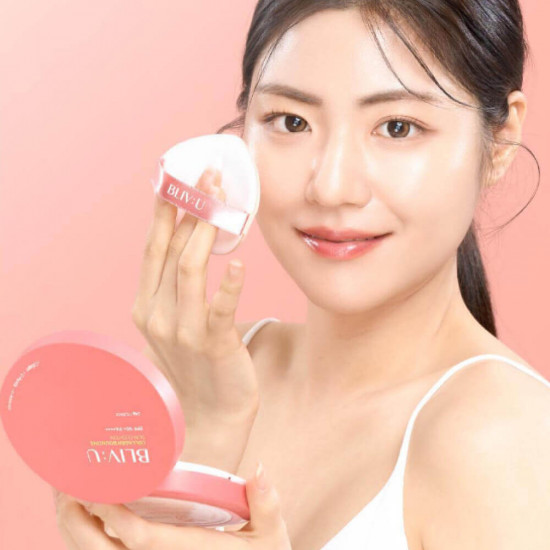 Коллагеновый солнцезащитный кушон «Collagen Bouncing Sun Cushion» SPF50+ PA++++