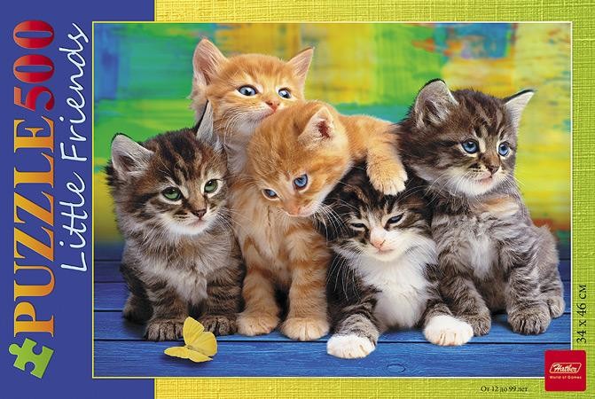 Пазл «Дружные котята» | Little Friends | Hatber