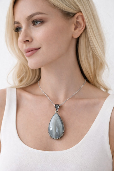 Подвес с ботсванским агатом «Serena»