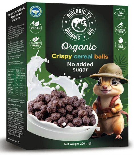 Сухой завтрак органический «Хрустящие шарики»