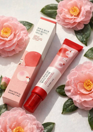 Укрепляющий крем для глаз с пептидами и коллагеном «Camellia Deep Collagen Firming Peptide Eye Cream»