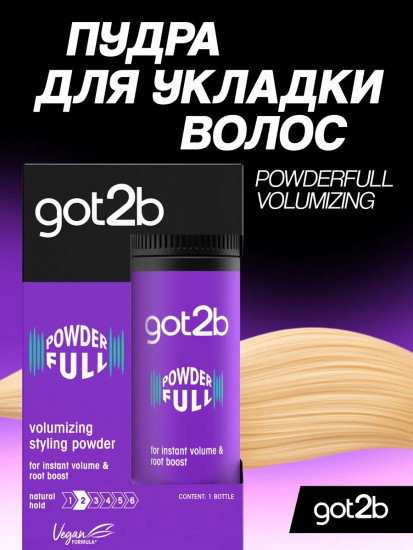 Стайлинг-пудра для укладки волос «Powderfull»