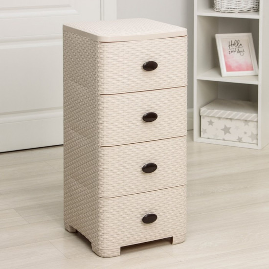 Комод 4-х секционный «Плетёнка»