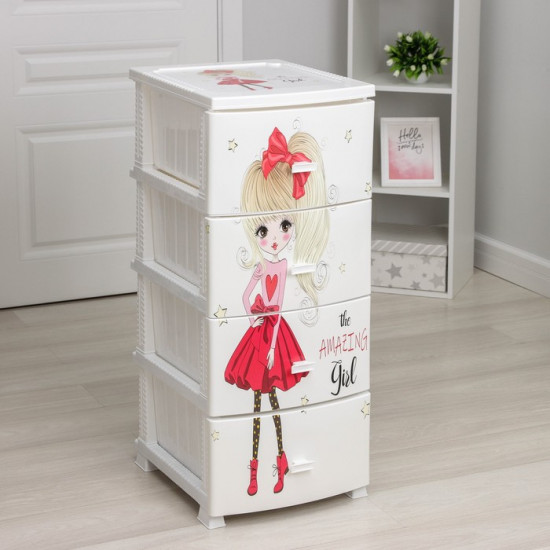 Комод 4-х секционный «Красотка»