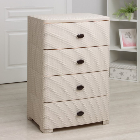 Комод 4-х секционный «Плетёнка»