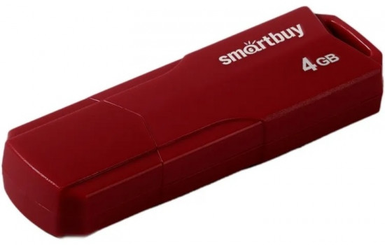 USB-накопитель Smartbuy 4GB Clue Burgundy