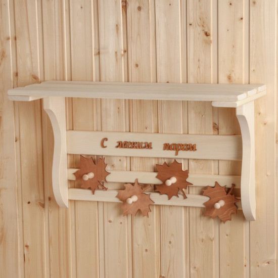 Полка-вешалка «Листопад. С лёгким паром»