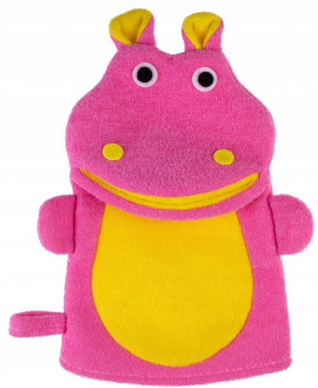 Мочалка-варежка «Бегемот»