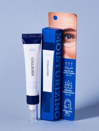 Увлажняющая сыворотка для глаз с коллагеном и роликом против морщин и отеков «Deep Aqua Collagen Eye Serum»