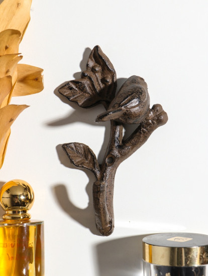 Крючок декоративный «Воробушек на веточке»