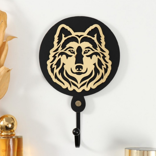 Настенный крючок декоративный «Волк»