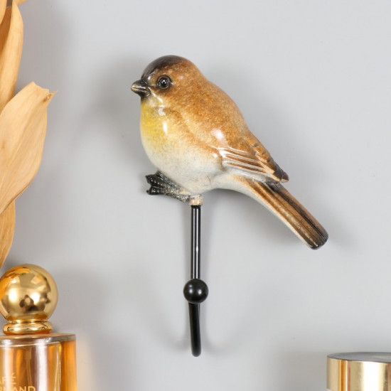 Настенный крючок декоративный «Воробышек»