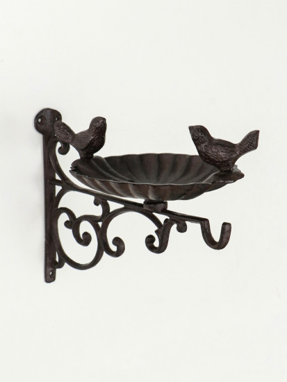 Настенный крючок декоративный с подставкой для мелочей «Две птицы»