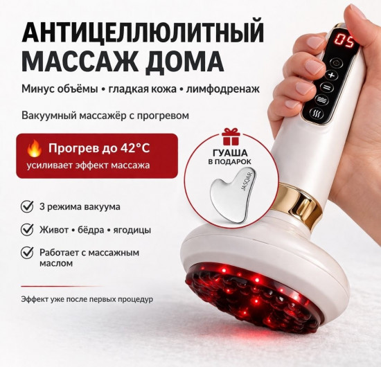 Вакуумный антицеллюлитный массажер для тела