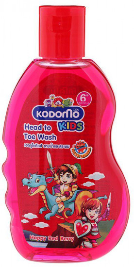 Шампунь-гель для волос и тела детский Happy red berry «От макушки до пяточек. Веселая красная ягода»