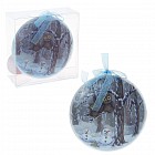 Новогодний шар «Мираж совушки на веткеа» с 3D эффектом, 12 см