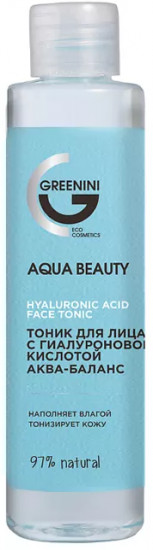 Тоник для лица аква-баланс «Aqua Beauty Hyaluronic Acid Face Tonic»