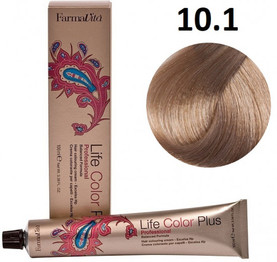 Краситель для волос «Life Color Plus», оттенок 10.1 платиновый блондин пепельный