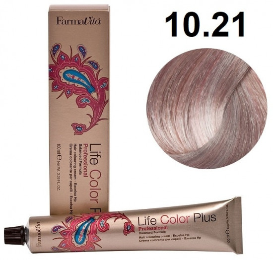 Краситель для волос «Life Color Plus», оттенок 10.21 платиновый блондин перламутрово-пепельный