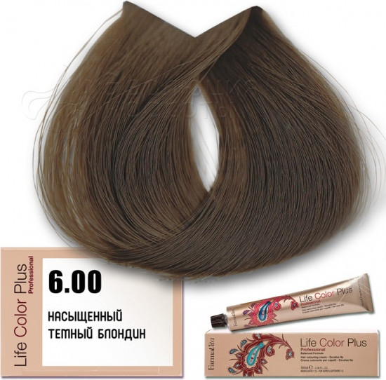 Краситель для волос «Life Color Plus», оттенок 6.00 насыщенный темный блондин