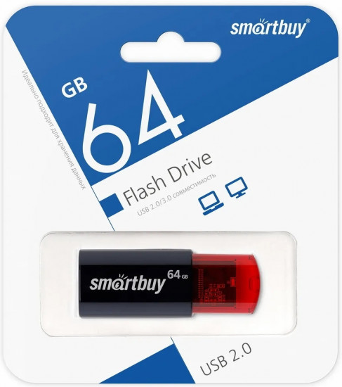 USB-накопитель 64GB Click Black