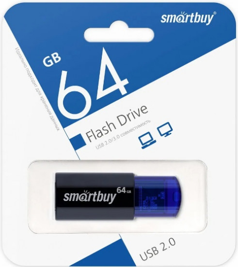 USB-накопитель 64GB Click Blue