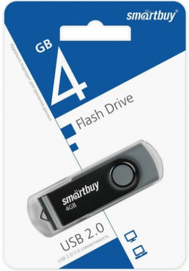 USB-накопительSmartbuy 4GB Twist Black